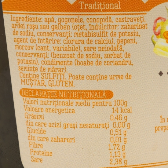 Murături asortate 800g