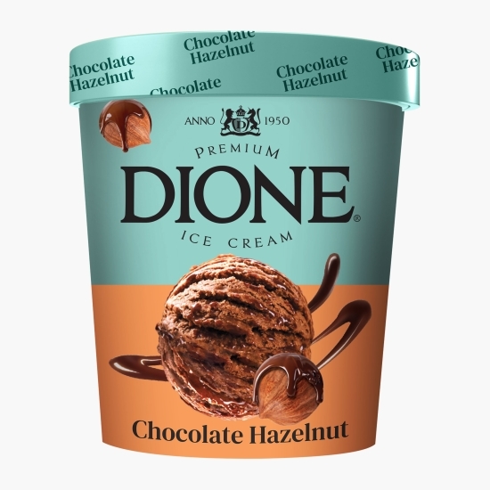 Înghețată premium de ciocolată cu alune și biscuiți cu cacao, 475ml (345g)