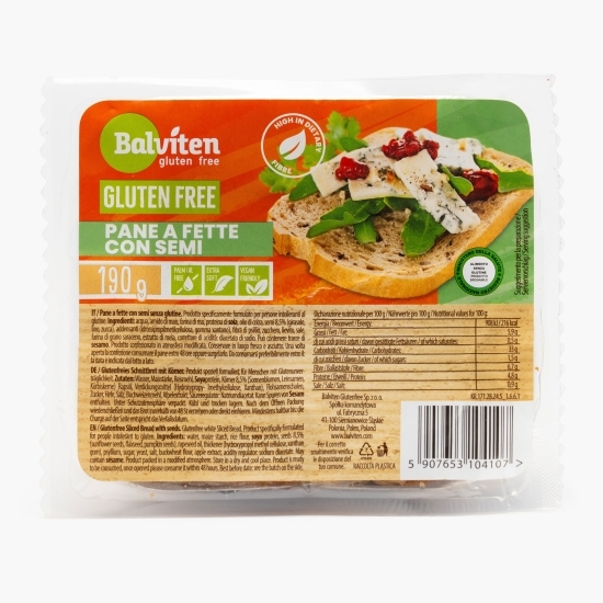 Pâine feliată cu semințe fără gluten 190g