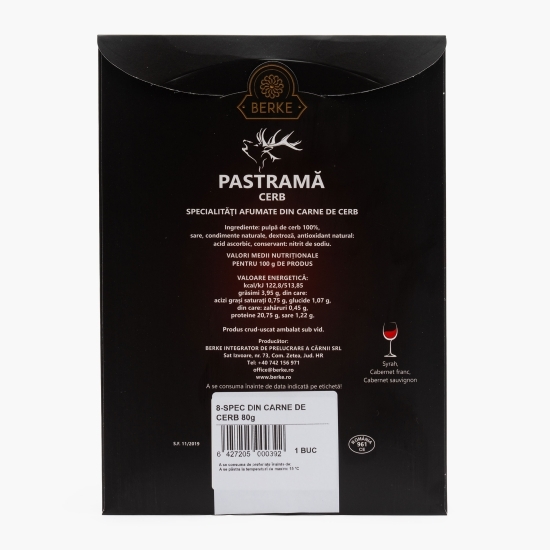 Pastramă de cerb 80g