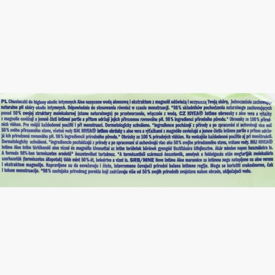 Șervețele intime aloe 15 buc