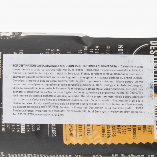 Cafea măcinată eco Breakfast 250g