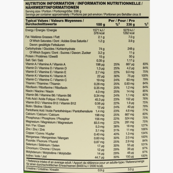 Gainer proteine Serious Mass, aromă ciocolată, 2.73kg