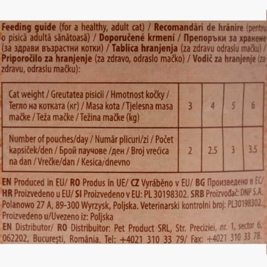 Hrană umedă pentru pisici sterilizate, cu rață, 100g