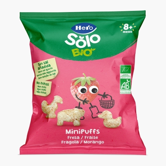 Snack eco din cereale cu căpșuni, 18g, +8 luni
