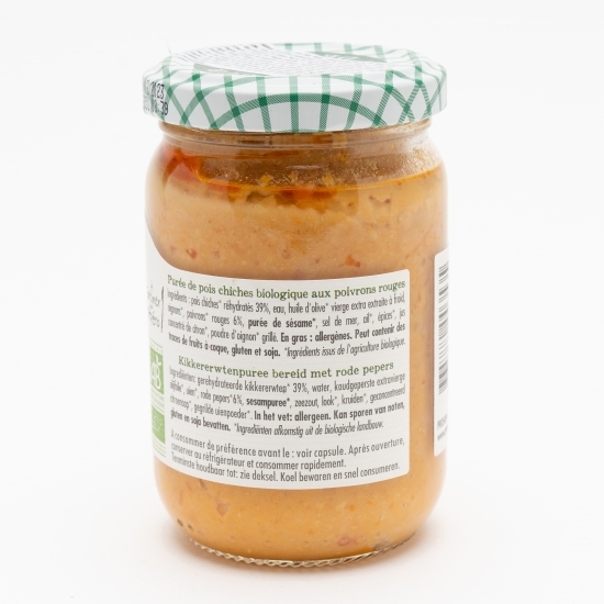Salată humus cu ardei roșu eco 195g