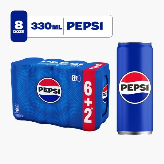 Băutură carbogazoasă aromă cola, doză 8x0.33l (6+2)