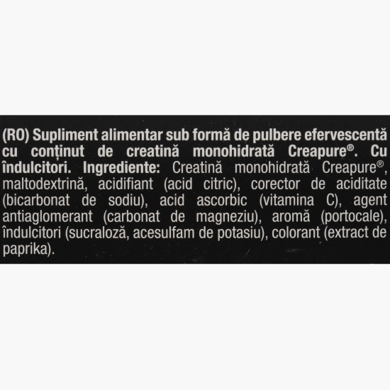Supliment alimentar efervescent cu creatină monohidrată Creative FX, 25x10g