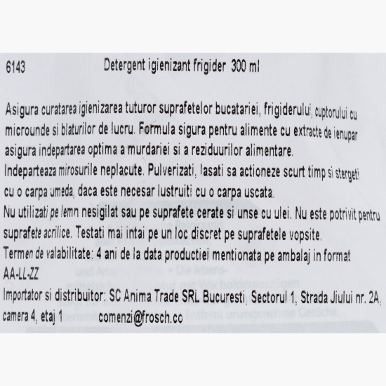 Detergent eco pentru igienizare frigider și bucătărie 0.3l