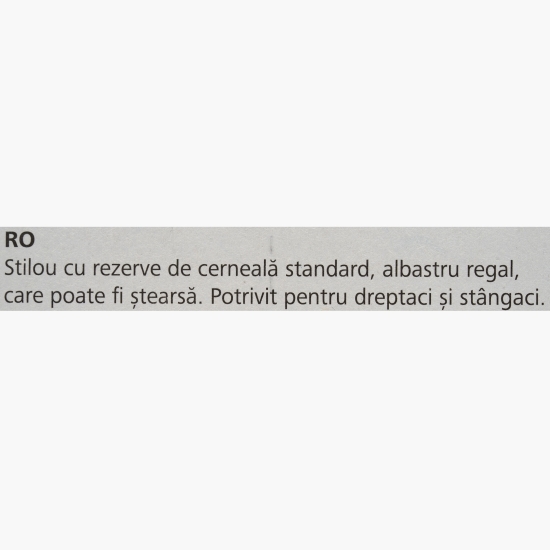 Stilou Voice alb-albastru +2 rezerve cerneală