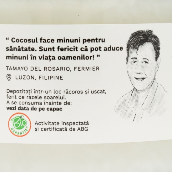 Ulei de cocos ecologic extravirgin, presat la rece 280ml