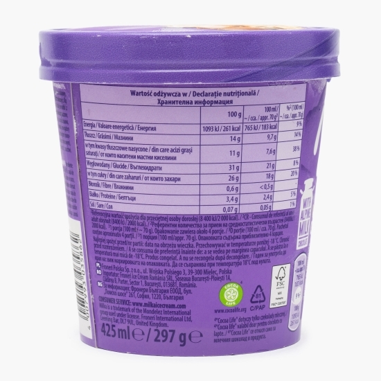Înghețată de vanilie cu mousse de ciocolată 425ml (297g)