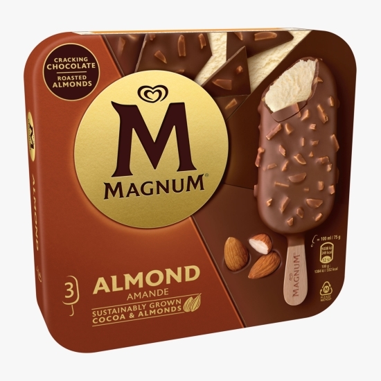 Înghețată cu migdale, 3x100ml (3x75g)