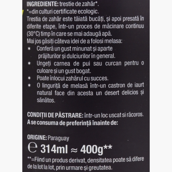 Melasă eco din trestie de zahăr 400g