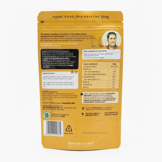 Scorțișoară de Ceylon, pulbere ecologică pură, 100g