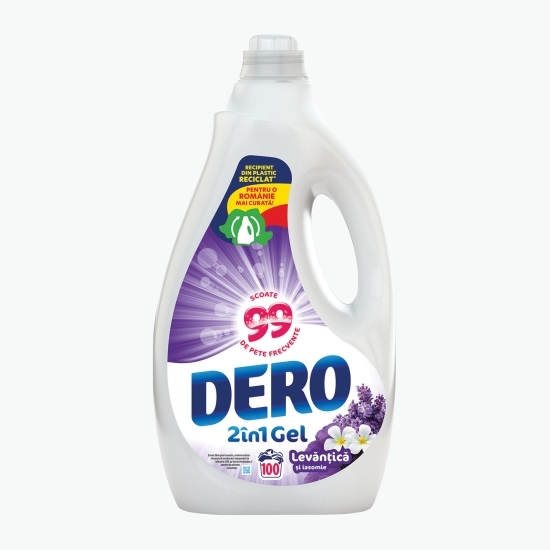 Detergent lichid 2în1 Lavandă & iasomie, 100 spălări, 5l