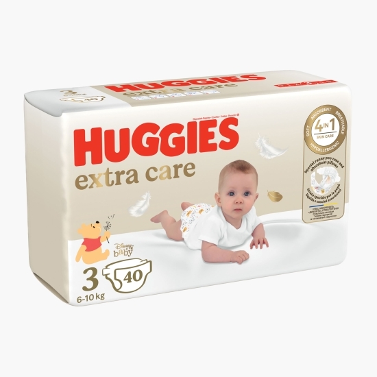 Scutece Extra Care, mărimea 3, Jumbo, 6-10kg, 40 buc