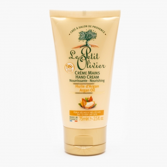 Cremă hidratantă ulei de argan pentru mâini cu piele forte uscată 75ml