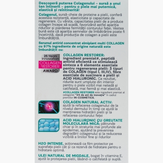 Serum antirid concentrat cu colagen, multi Collagen 30ml 