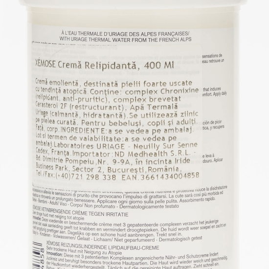 Cremă calmantă cu adaos lipidic Xemose 400ml