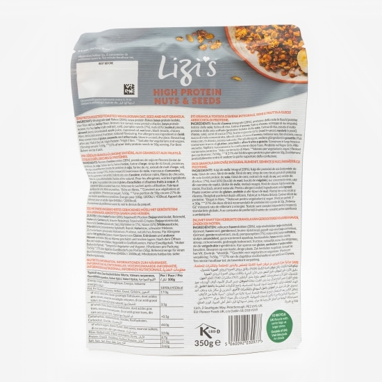 Granola High Protein nuci și semințe 350g
