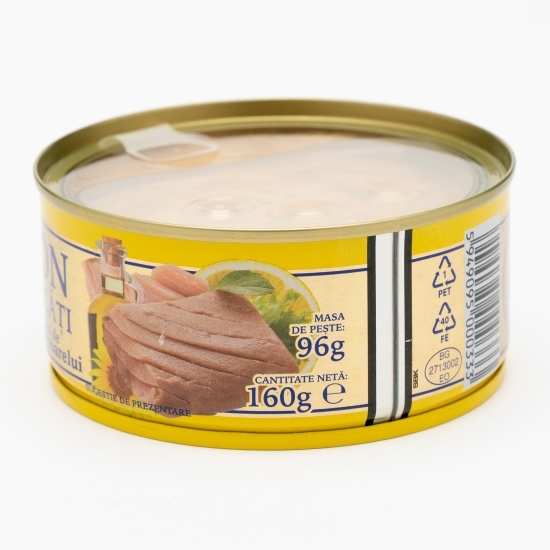 Ton bucăți în ulei de floarea-soarelui 160g