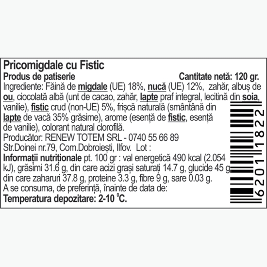 Macarons cu fistic 120g