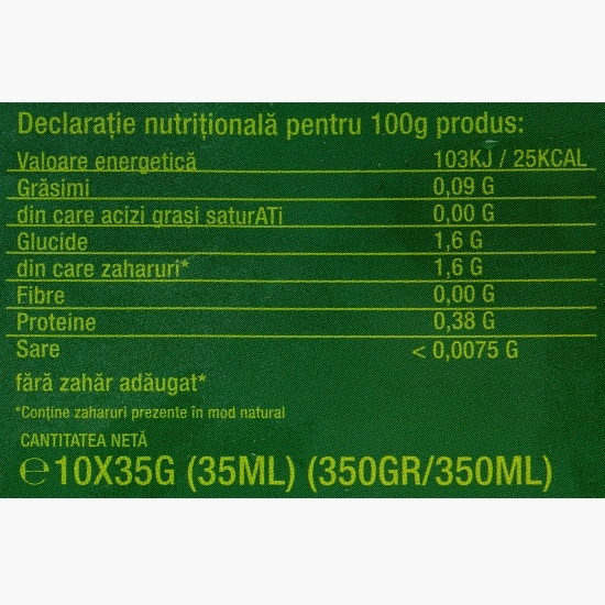 Lămâie eco stoarsă congelată, 10 plicuri x 35g
