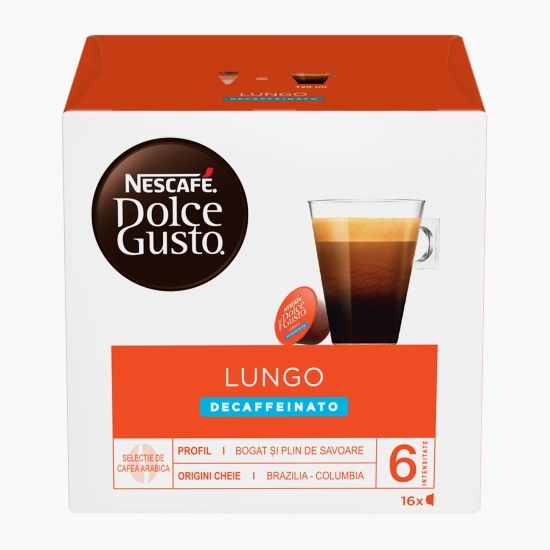 Lungo Decaffeinato 16 băuturi 112g, capsule cafea 