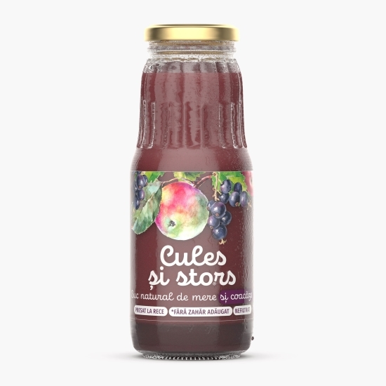 Suc natural de mere şi coacăze 0.3l