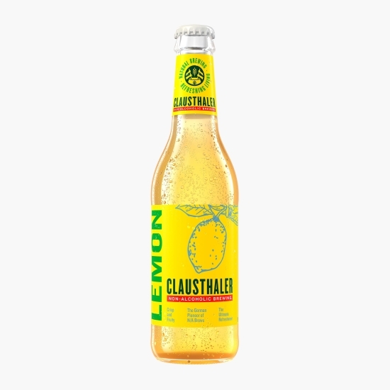 Bere blondă premium fără alcool cu suc de lămâie sticlă 0.33l
