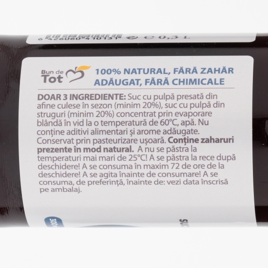 Suc de afine fără zahăr adăugat 0.3l