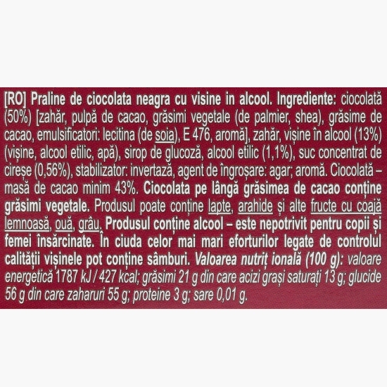 Praline ciocolată Cherrisimo Classic 104g