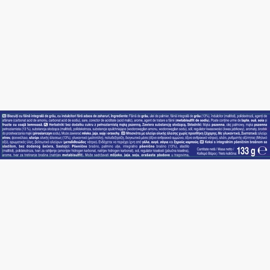 Biscuiți digestivi Original, fără zahăr, 133g
