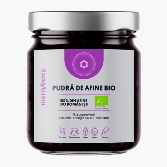 Pudră de afine eco, fără zahăr adăugat, 100g