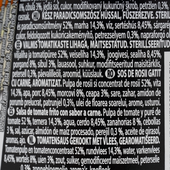 Sos Bolognaise extra riche pentru paste 400g