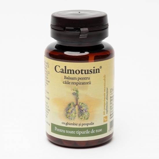Calmotusin cu ghimbir și propolis 60 comprimate masticabile