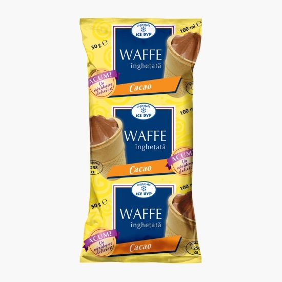 Înghețată vafă de cacao, 100ml (50g)
