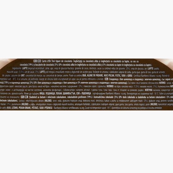 Înghețată Triple Chocolate cu trei tipuri de ciocolată, 825ml (475g)