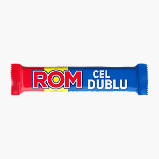 Baton de ciocolată cu cremă de rom dublu 50g