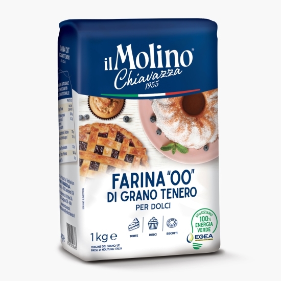 Făină tip 00 pentru dulciuri, din grâu tânăr 1kg