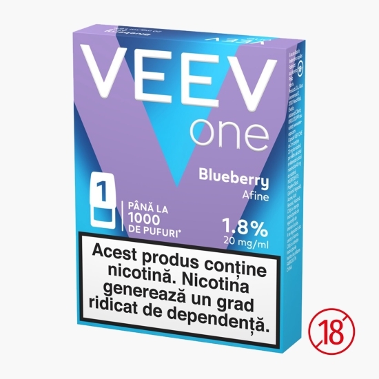 Capsulă pentru țigară electronică Blueberry 1.8%, 20mg/ml nicotină, 1000 puffs