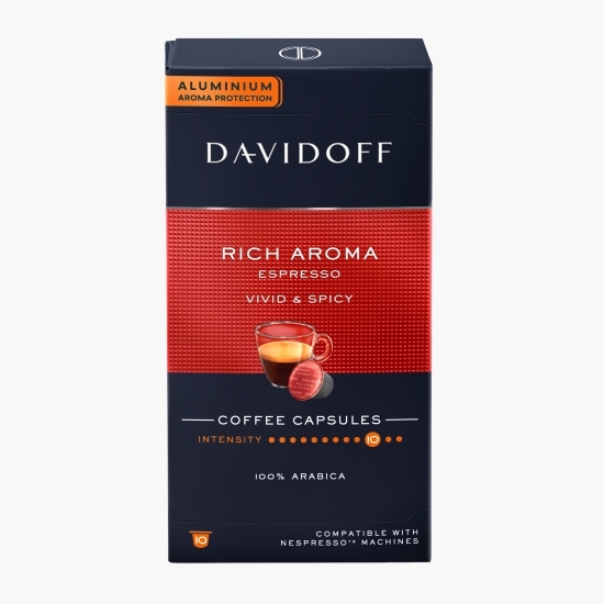 Rich Aroma Espresso, 10 băuturi, 55g, capsule cafea 