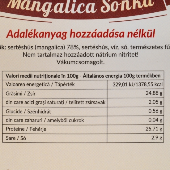 Șuncă Mangalița, felii 100g