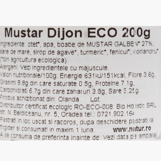 Muștar Dijon eco 200g