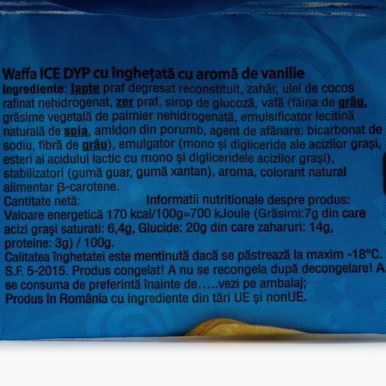 Înghețată vafă de vanilie, 100ml (50g)