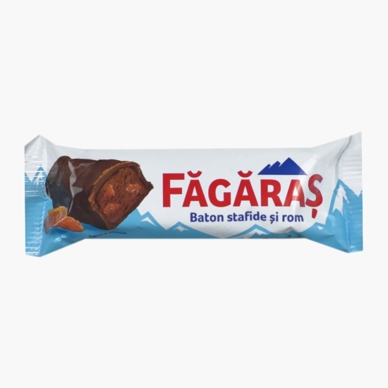 Baton de ciocolată cu stafide și rom 30g