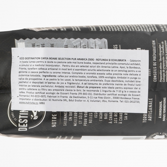 Cafea boabe pur Arabica Selection eco 250g