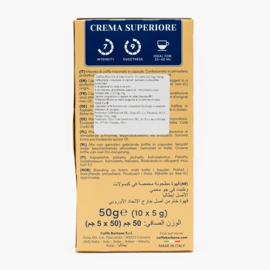 Crema Superiore Veneția, Nespresso, 10 băuturi, capsule cafea