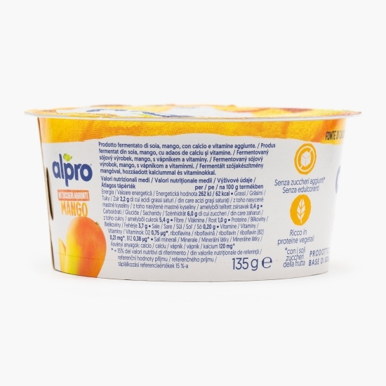 Produs fermentat din soia cu mango, fără zahăr 135g